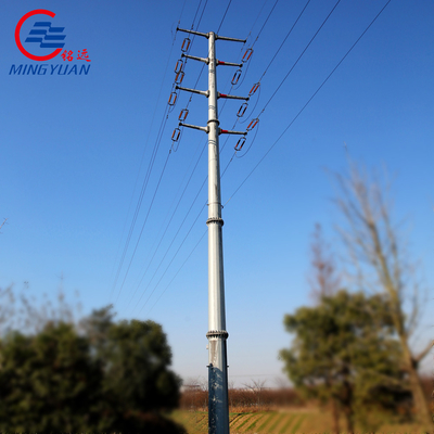 Linie przesyłowe energii elektrycznej wysokiego napięcia Q355B Słup kratowy ze stali ocynkowanej