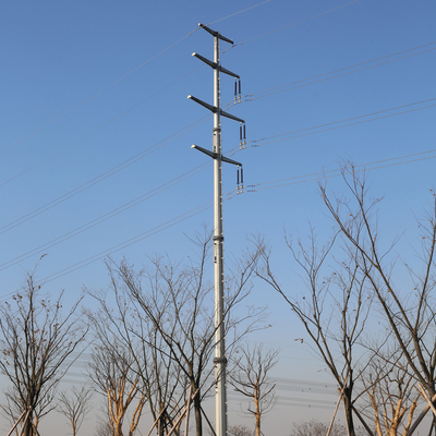 ocynkowany ogniowo ośmiokątny słup elektryczny metalowy słup użytkowy rurowy słup stalowy,