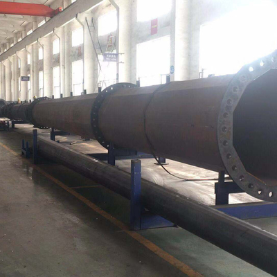110kv Galwanizowany słup elektryczny wysokiego napięcia Hexadecagon 9m Utility