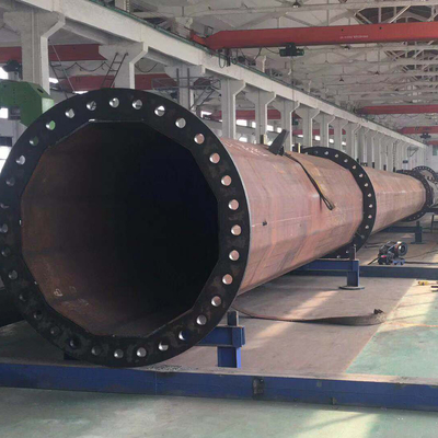 110kv Galwanizowany słup elektryczny wysokiego napięcia Hexadecagon 9m Utility