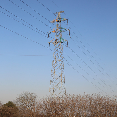 Kątowe ocynkowane wieże linii przesyłowych 220kv, wieża elektryczna wysokiego napięcia 10m