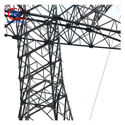 Ocynkowana ogniowo stalowa wieża średniego napięcia do linii elektrycznej
