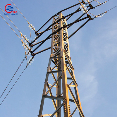 ocynkowana stalowa wieża elektryczna o wysokim napięciu Q355B do przenoszenia mocy;