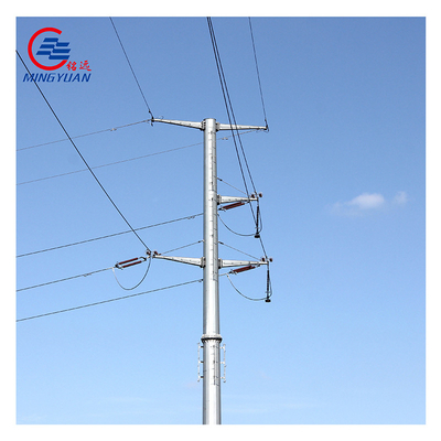 Ocynkowane ogniowo słupy elektryczne ocynkowane ośmiokątne narzędzie