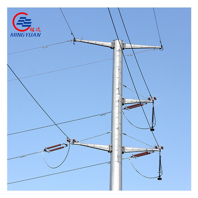 Ocynkowane ogniowo słupy elektryczne ocynkowane ośmiokątne narzędzie