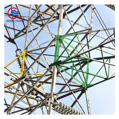 Wieża przesyłowa energii elektrycznej wysokiego napięcia Ocynkowana Q345 ASTM A123