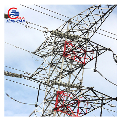 Wieża przesyłowa energii elektrycznej wysokiego napięcia Ocynkowana Q345 ASTM A123