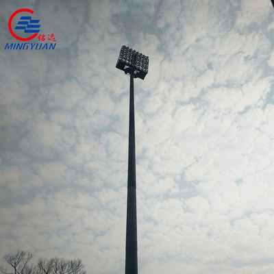30m 40m Wysoki maszt Słup oświetleniowy Zewnętrzna słoneczna stal LED na stadion i plac Q235b