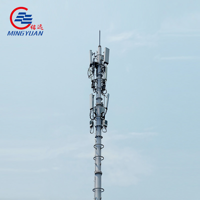 Antena radiowa Monopole Wieża telekomunikacyjna Samonośny wyprostowany słup ze stali ocynkowanej