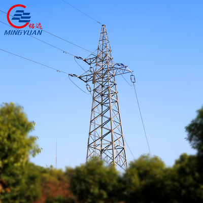 Linie przesyłowe energii elektrycznej wysokiego napięcia Q355B Słup kratowy ze stali ocynkowanej